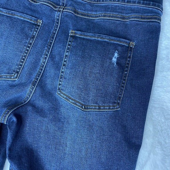 Spanx Jeans Leggings Skinny Jeans Distressed Ankle Size XL Dark Wash - Picture 9 of 13
